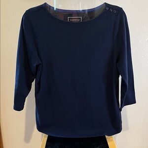 Charter Club Women's Dark Blue Blouse Size PXL